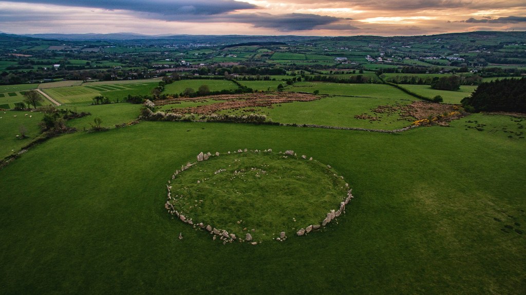 Beltany stone circle at sunset, Mark McGaughey